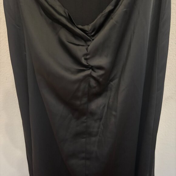 NWT Free people Dance Til Dawn black satin halter dress size Large - Picture 6 of 6